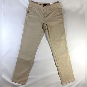 Tommy Hilfiger Women’s Tan Hampton Stretch Slim Chino Pants - Size 4